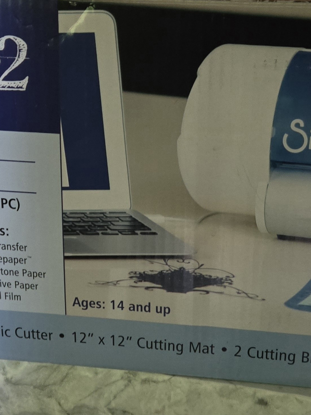 Silhouette White Craft Cutter Machine with Blue Accents